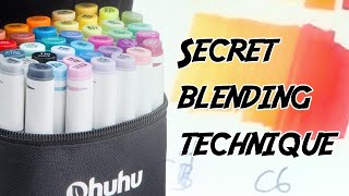 DO THIS TO BLEND PROPERLY! Ohuhu Markers - Unboxing and Review