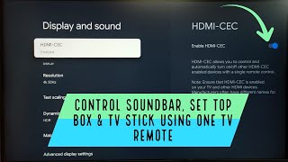 SANSUI Smart Google TV : How to Control TV, Soundbar and Set-Top Box using One TV Remote Control screenshot 4