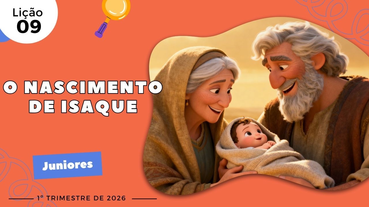 EBD Lição 9 - Juniores | O Nascimento de Isaque (9 e 10 anos) 1ºTrimestre 2026