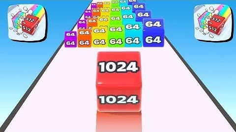 Cube Run 2048 Gameplay Video Games Android iOS Gaming 201GBNUI | Satisfying Gameplay555