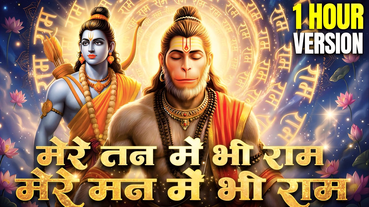 1 Hour Nonstop Ram Dhun | मेरे तन में भी राम मेरे मन में भी राम | Ram Naam Jap | Powerful Ram Bhajan