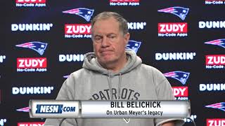 Bill Belichick on Urban Meyer's legacy: He's a 'great man'