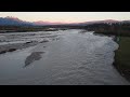 Il Piave dopo abbondanti precipitazioni