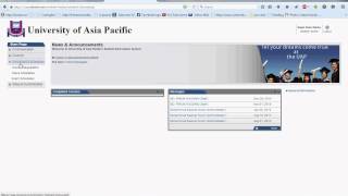 UAP online registration process