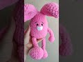 розовый ушастик #анна_енина #рекомендации #amigurumi #crochet #вязание #shorts