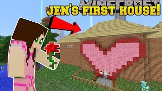 Minecraft: JEN'S FIRST HOUSE EVER!!!
