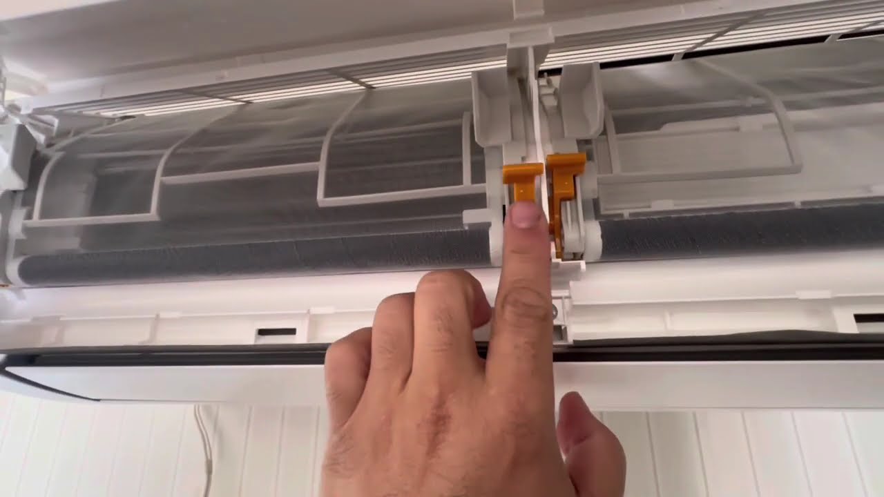 お掃除機能付きエアコン 大口町】お掃除の仕方の説明 - YouTube