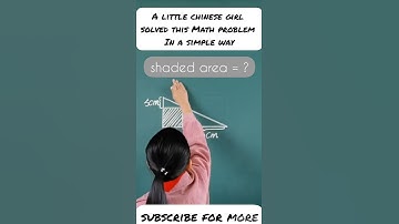 Chinese Girl is Solving this complicated Math problem in a simple way | YouTube Shorts