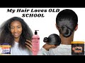 Trying Old School Products On My 4A Natural Stretched Hair