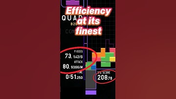 How to be efficient at Tetris #shorts #viralshorts #tetris