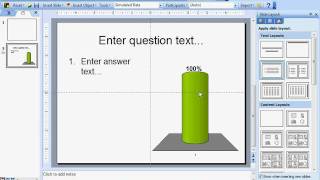 Inserting a Question Slide with TurningPoint 2008