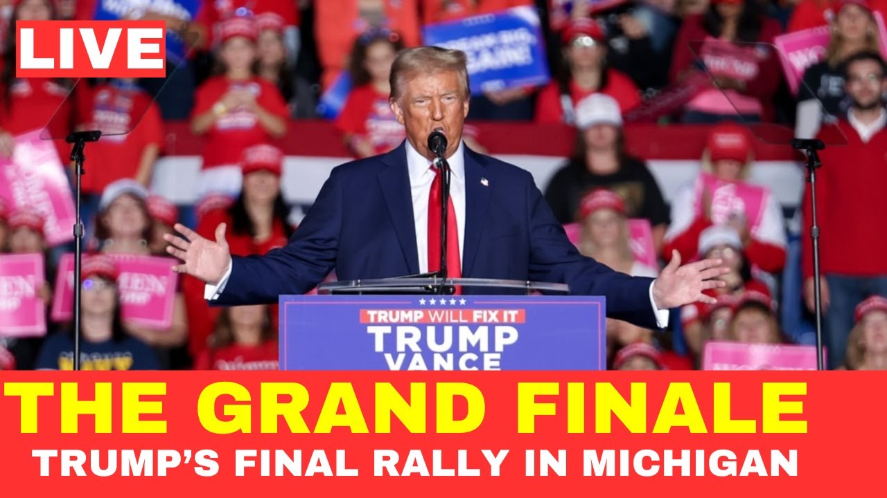 Final Rally LIVE!! THE GRAND FINALE! Donald Trump's 2024 FINAL rally in Grand ...
