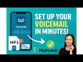 How to Setup a Voicemail Greeting in OneTech (Powered by GoHighLevel) | Convert from M4A to MP3 file
