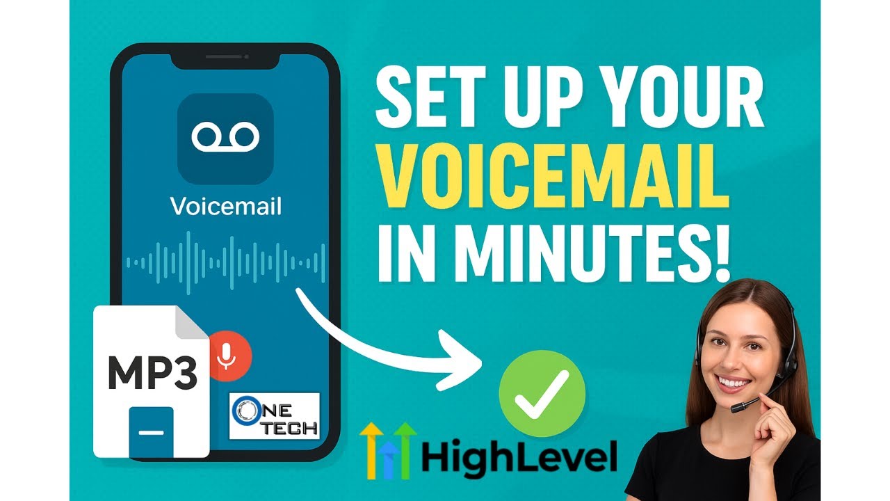 Image showcasing How to Setup a Voicemail Greeting in OneTech (Powered by GoHighLevel ...