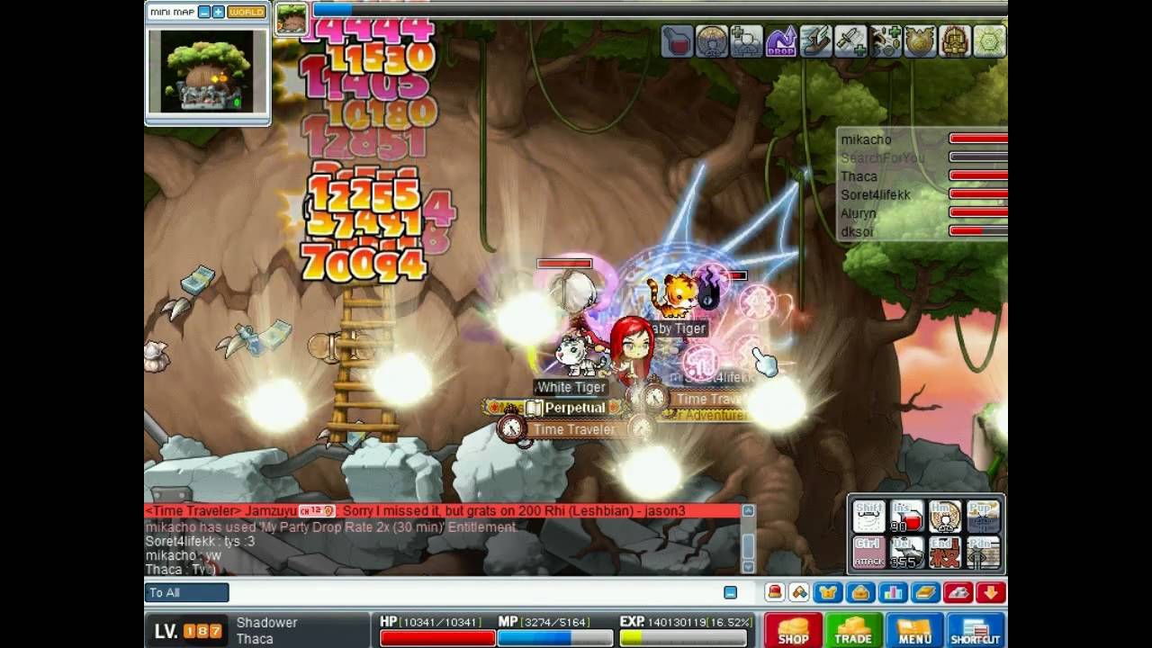 [GMS] Maplestory Shadower Pre-Big Bang (Thaca-Scania 187)