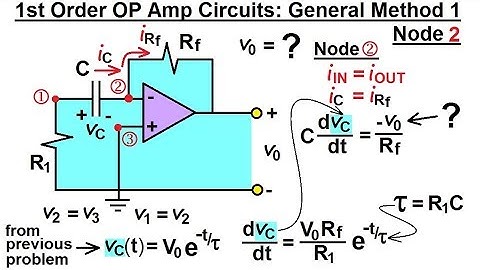 Electrical Engineering: Ch 8: RC & RL Circuits (48 of 65) 1st Order OP Amp Circuit Node 2