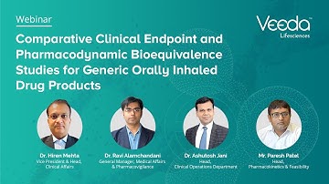 Webinar: Comparative Clinical Endpoint and Pharmacodynamic Bioequivalence Studies | Veeda