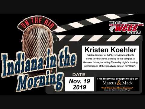 Indiana in the Morning Interview: Kristen Koehler (11-19-19)