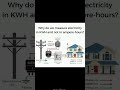 why do we measure electricity in KWh but not in ampere-hour ? #eevibes #electrical #electrical