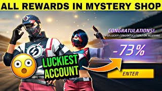 I GOT 73% DISCOUNT IN NEW MYSTERY SHOP EVENT FREE FIRE | BUYING ALL ITEMS IN MYSTERY SHOP FREE FIRE