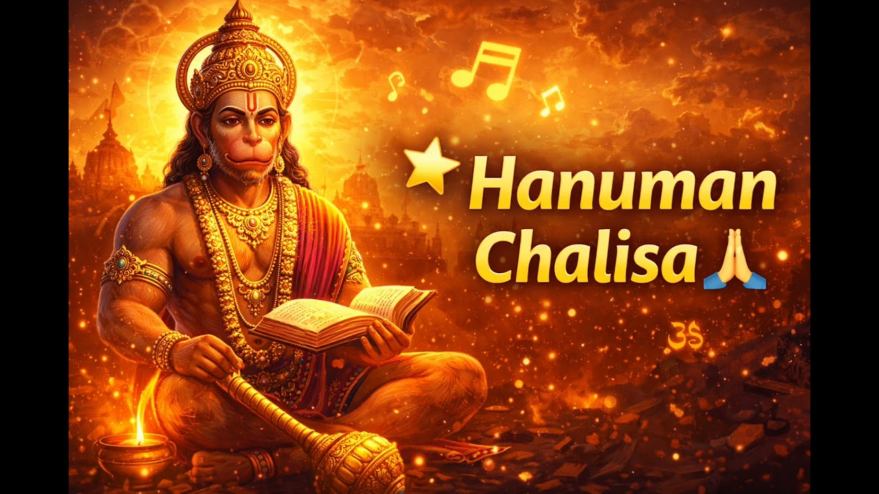 Hanuman Chalisa | Peaceful Devotional Music 🙏 | Relaxing Spiritual Vibes