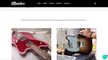 Moniker Guitars Custom Pickguard Configurator Demo