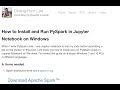 How to Install and Run PySpark in Jupyter Notebook on Windows