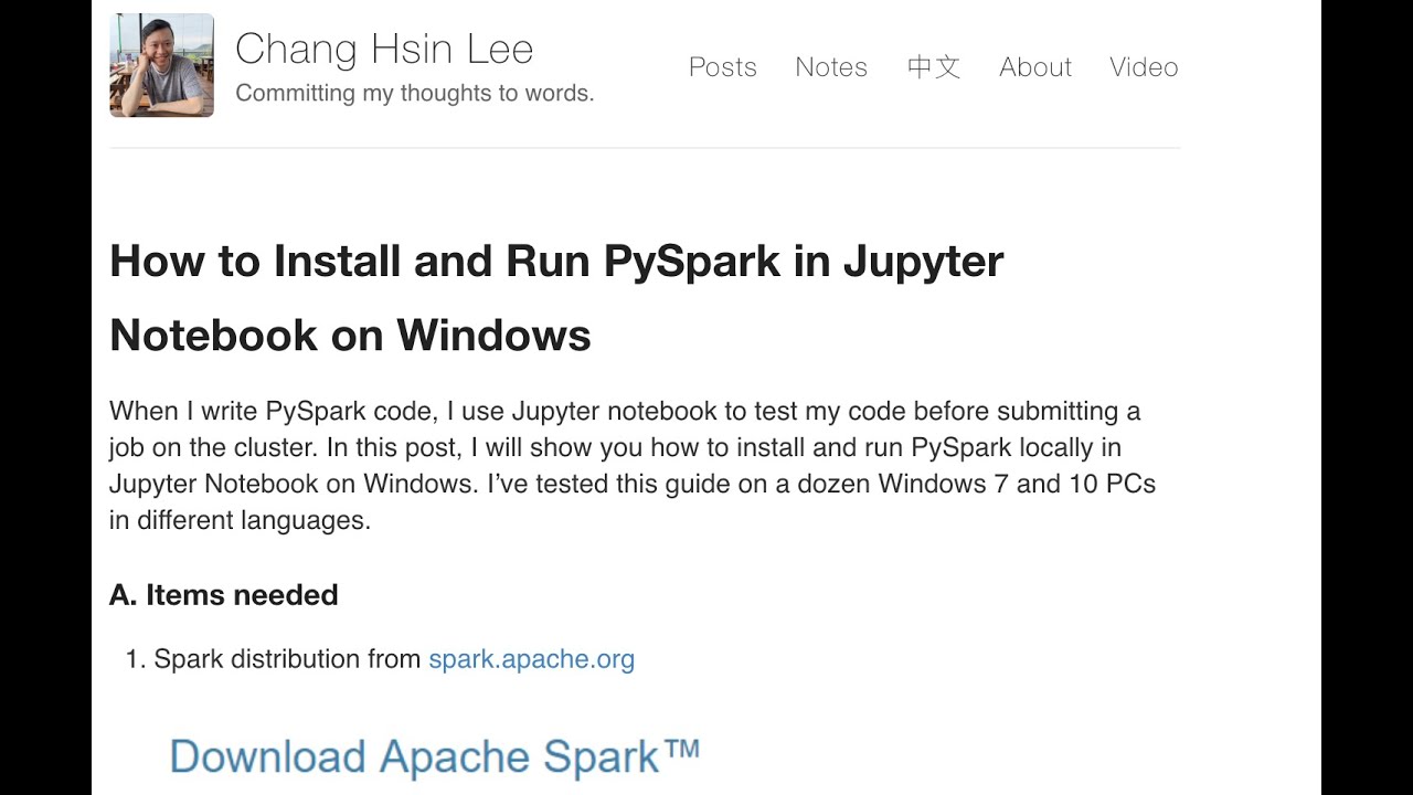 How To Install And Run Pyspark In Jupyter Notebook On Windows