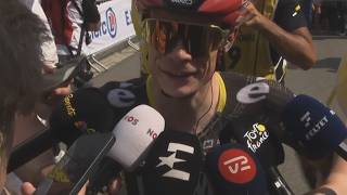 Jonas Vingegaard Reacts to Pogačar Attack | Post-Race Interview | Stage 6 | Tour de France 2026