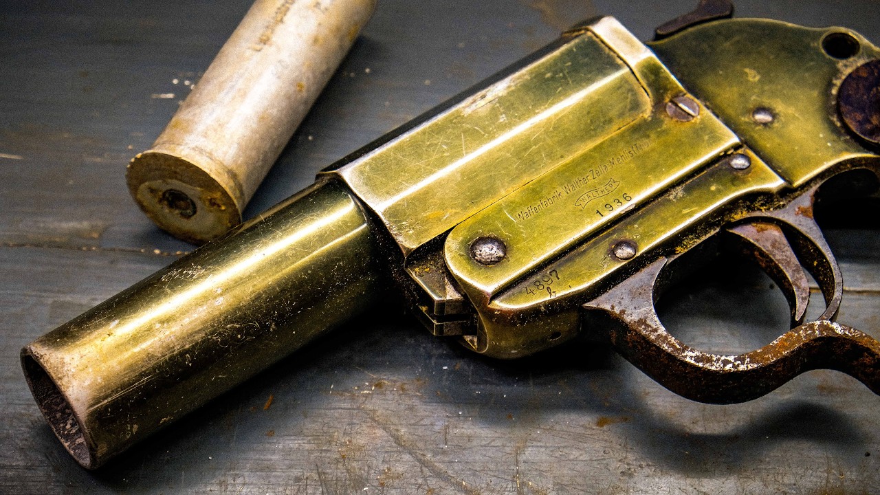 Реставрация немецкого сигнального пистолета ВОВ – Leuchtpistole 34 (1936)