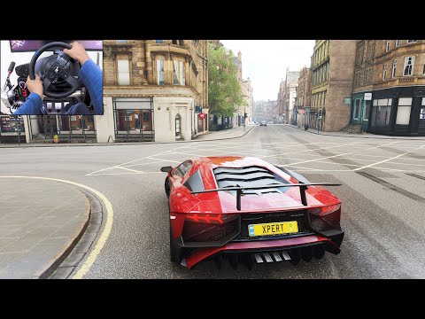 Lamborghini Aventador SV - Forza Horizon 4 | Thrustmaster T300RS gameplay