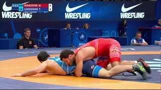 Qual. GR - 80 kg: M. MANUKYAN (ARM) df. Y. GHADERIAN (IRI) by VSU1, 10-1