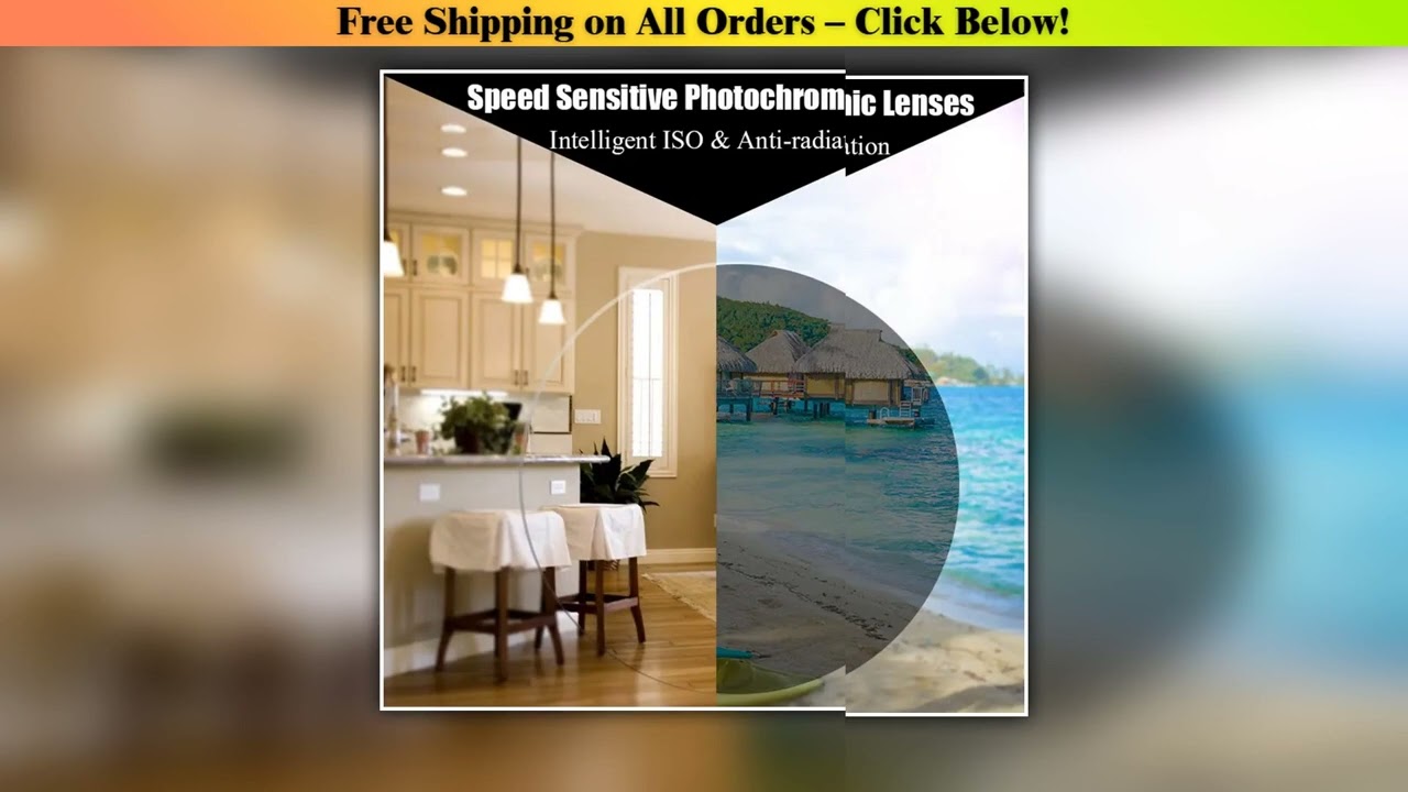 1.61 Super Tough Photochromic Digital Free-form Progressive Optical Aspheric Prescription Lenses