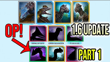 NEW UNIQUE FLIER OP! 1.6 PATCH NOTES ANALYSIS PART 1: GAMEPLAY AND NEW DINOS | Jurassic World Alive