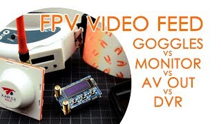 This is what the FPV video feed looks like in the goggles, DVR & monitor - feat OwlRX & Fatshark HD3