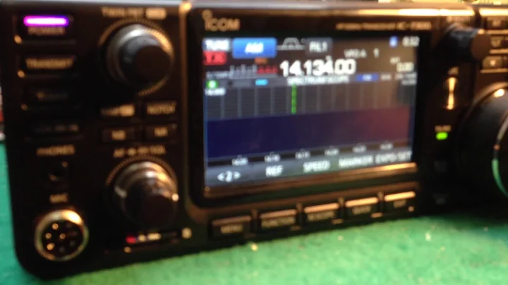 Icom IC-7300 test after mod. band pass filter board