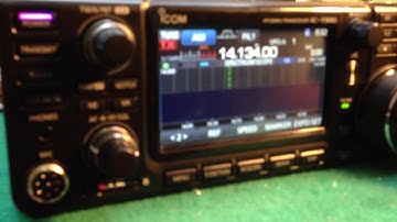 Icom IC-7300 test after mod. band pass filter board