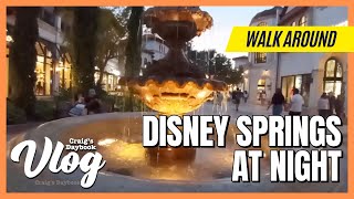 Disney Springs at Night - Walk Around Vlog - Disney World - January 2021