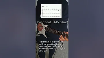 HOW TO PLAY BACC SEAT RODDY RICCH ON GUITAR WITH TABS #roddyricch  #baccseat  #trapguitar #guitartab