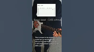 HOW TO PLAY BACC SEAT RODDY RICCH ON GUITAR WITH TABS #roddyricch  #baccseat  #trapguitar #guitartab