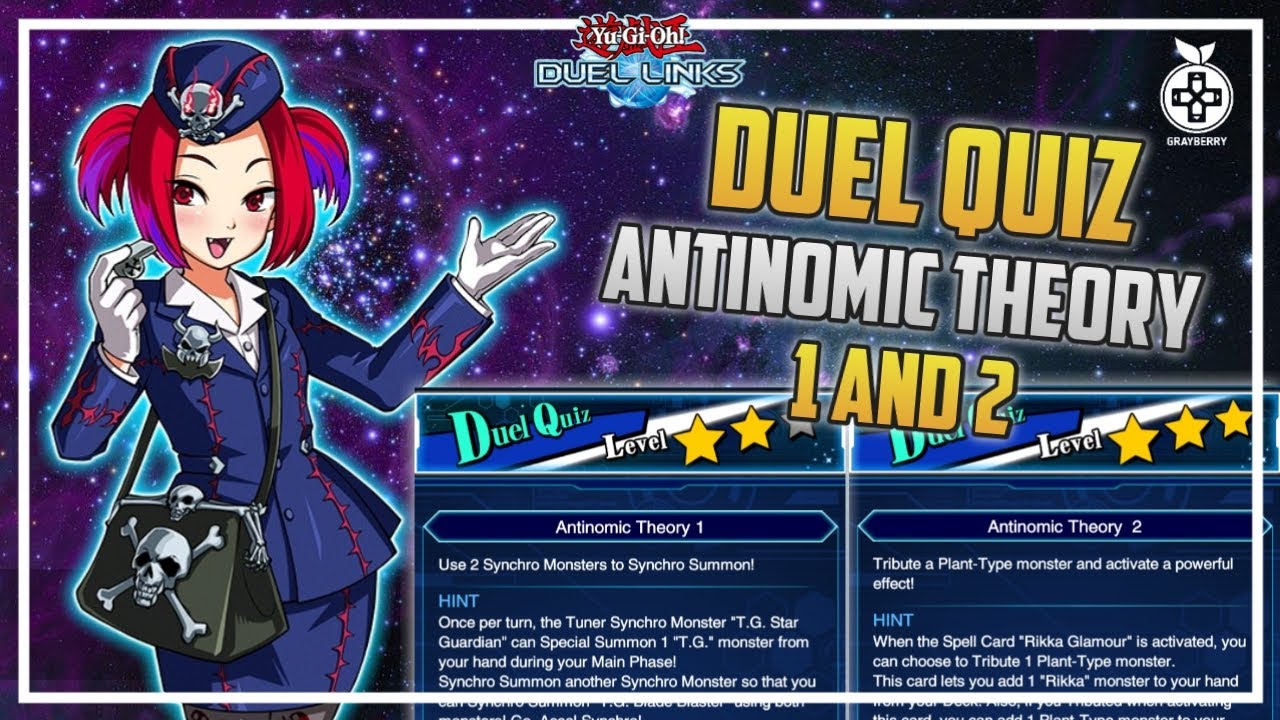 Duel Quiz - Duel Quiz level 2 & 3 : Antinomic Theory 1 & 2 - [Yu-Gi-Oh