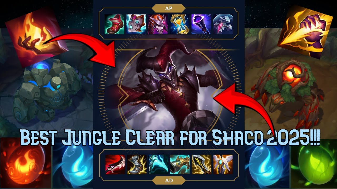 كيف تلعب شايكو بكل اشكاله واحسن طريقة فارم | Best clear on Shaco AD ...
