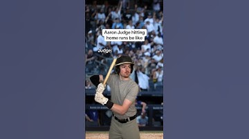 Aaron Judge hitting home runs be like😂⚾️