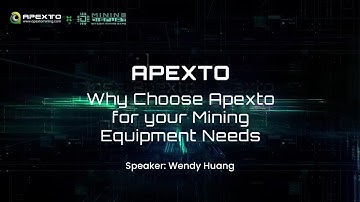Apexto Keynote at Mining Disrupt 2025 | Why Choose Apexto for Your Mining Equipment Needs
