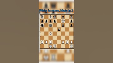 ||Mate in 2|| #shorts #chess  #checkmate #learnchess  #tactics   #chessforbeginners #chessmatetricks