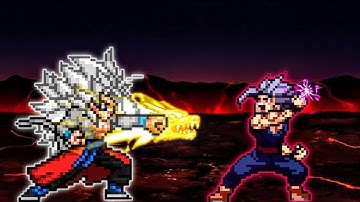 Xeno Goku V2 OP (all form) (New) VS TND Gohan Beast OP in Jump Force Mugen