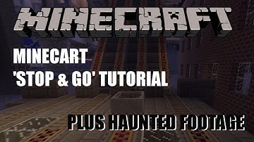 Minecart Stop and Go - Minecraft Tutorial