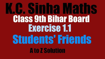 K.C. Sinha class 9th experience 1.1 solution full tutorial