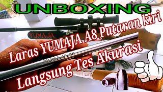 UNBOXING LARAS YUMAJA//langsung tes//gila akurasinya dngan pnt slug 13 grain