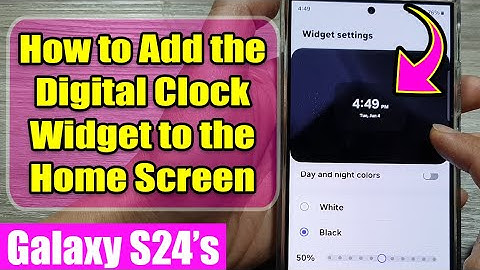 Galaxy S24/S24+/Ultra: How to Add the Alarm Widget to the Home Screen